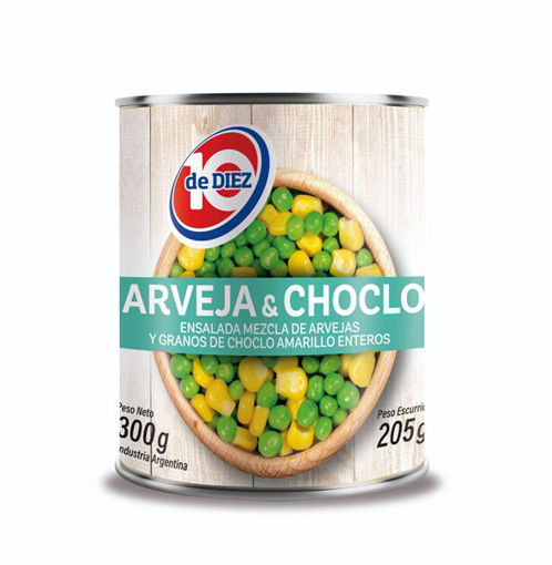 Imagen de ARVEJAS Y CHOCLO DE DIEZ 205GR (24 UNI)
