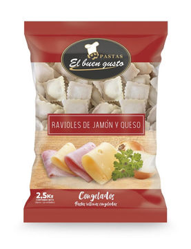 Imagen de RAVIOLES DE JAMON Y QUESO EL BUEN GUSTO 2.5 KG (6 UNI)