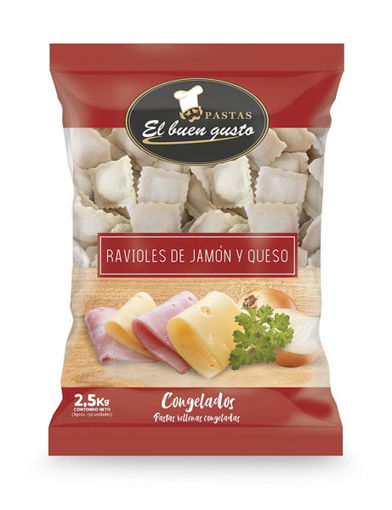 Imagen de RAVIOLES DE JAMON Y QUESO EL BUEN GUSTO 2.5 KG (6 UNI)