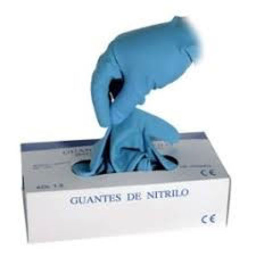 Imagen de GUANTES NITRILO JASPE CAJA 100 UNI G (GRANDE)
